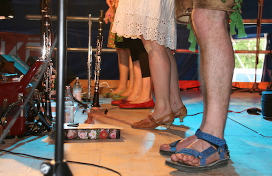 Neurosenheimer - Auftritt im Tradimixzelt auf dem Drumherum in Regen, Juni 2014